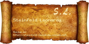 Steinfeld Leonarda névjegykártya
